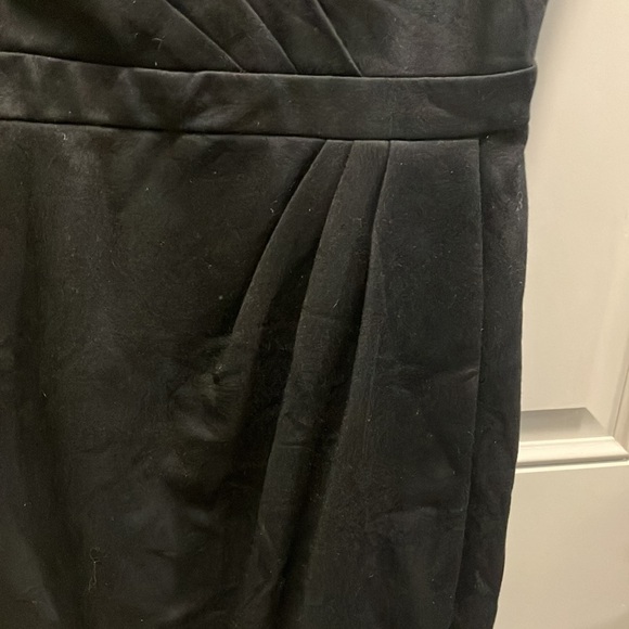 🦋Trina Turk Little black midi dress wrap deep V-Neck front and back pleat… - Picture 11 of 11